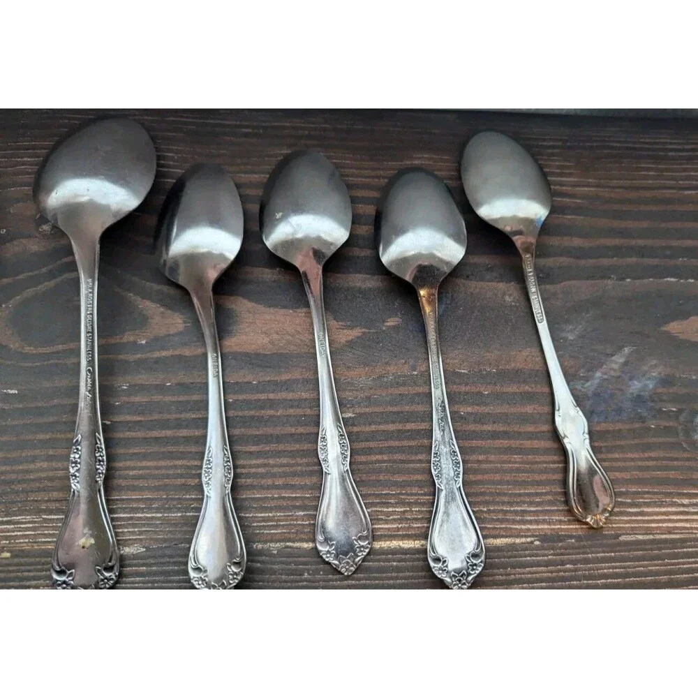 WM A Rogers Deluxe Oneida Ltd Mansfield Amadeus Stainless 19 Random Piece Set